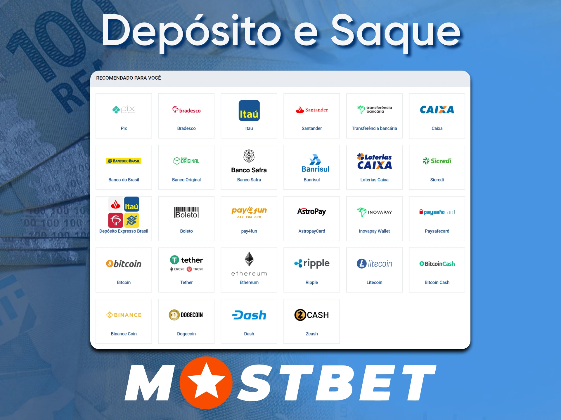 Mostbet supports popular deposit and withdrawal methods.