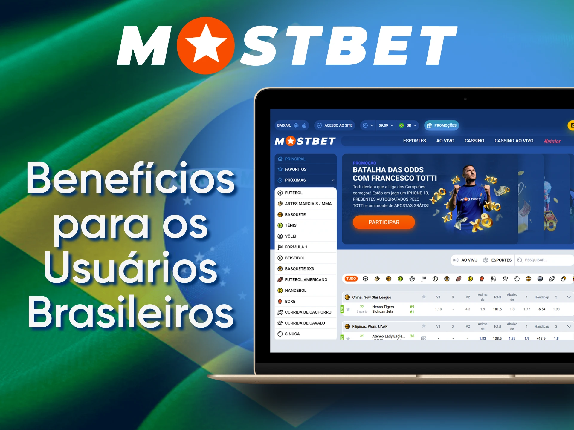 The official website of Mostbet offers many benefits for Brazilian users.