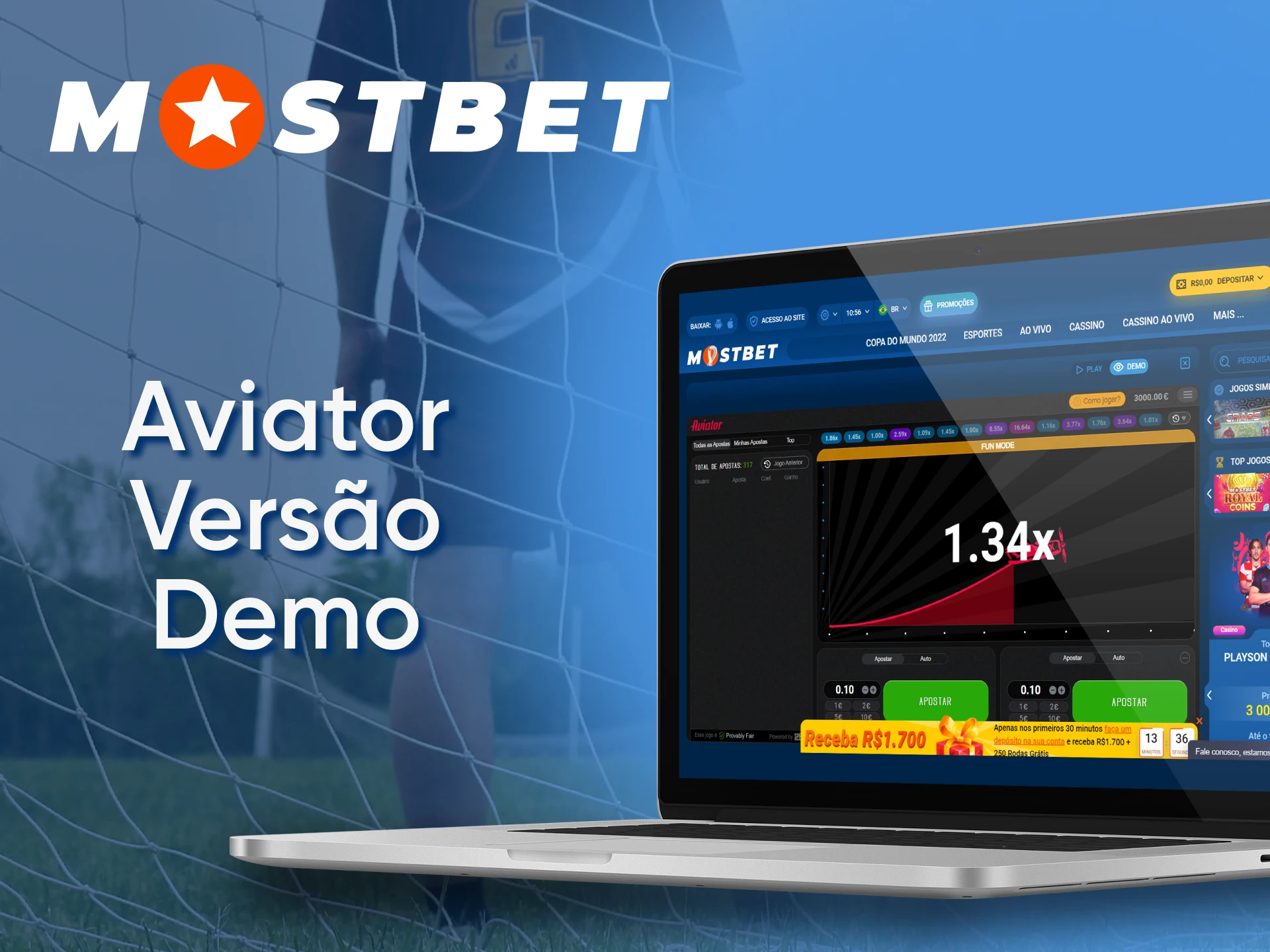 At Mostbet, you can try the demo version of Aviator.