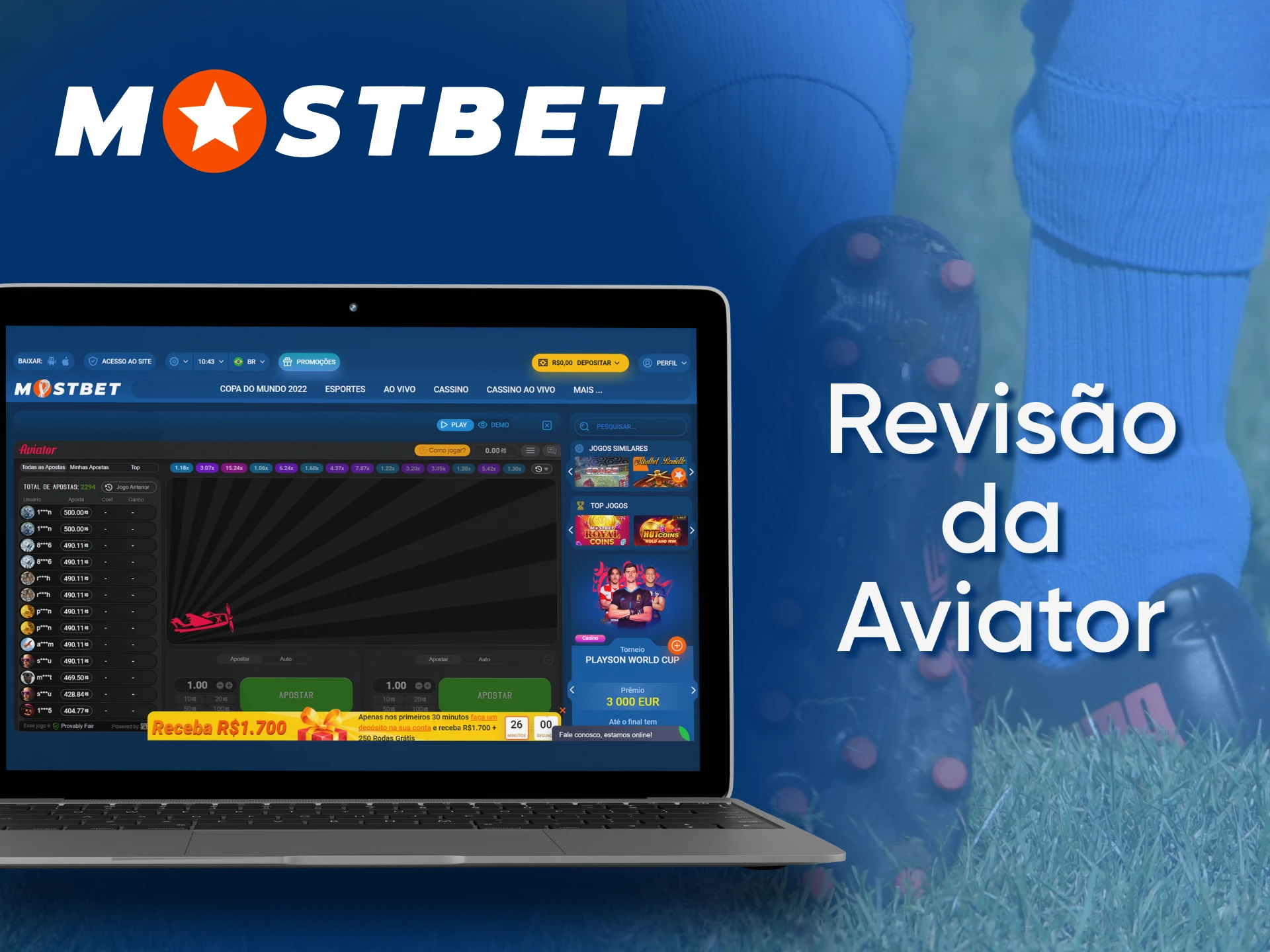 Aviator is a popular betting game that you can also find on Mostbet.